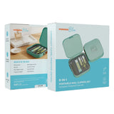 Porodo Blue 8-In-1 Portable Nail Clipper Set with Compact Personal Care Kit