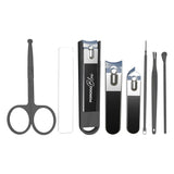 Porodo Blue 8-In-1 Portable Nail Clipper Set with Compact Personal Care Kit