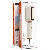 Porodo Lifestyle 3 in 1 Handheld Mini Press Iron Steamer with Rotatable Panel and Clip  - Beige