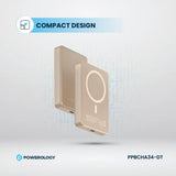 Powerology 10000 mAh Magsafe Powerbank-Desert Titanium