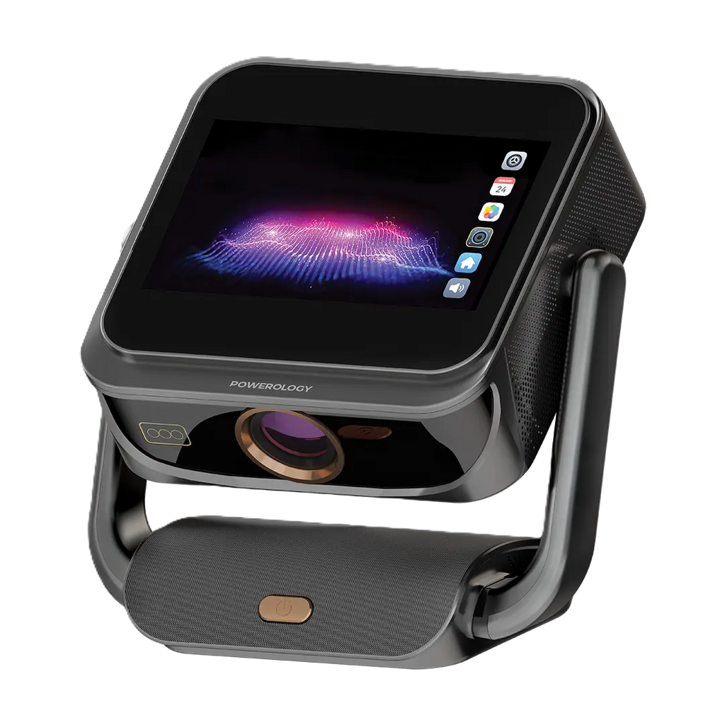 Powerology Pharos Projector With Tablet Screen 500 Lumens - Gray Powerology Pharos Projector With Tablet Screen 500 Lumens - Gray