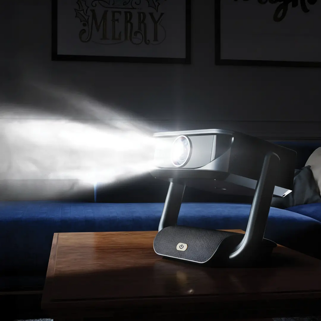 Powerology Pharos Projector With Tablet Screen 500 Lumens - Gray Powerology Pharos Projector With Tablet Screen 500 Lumens - Gray