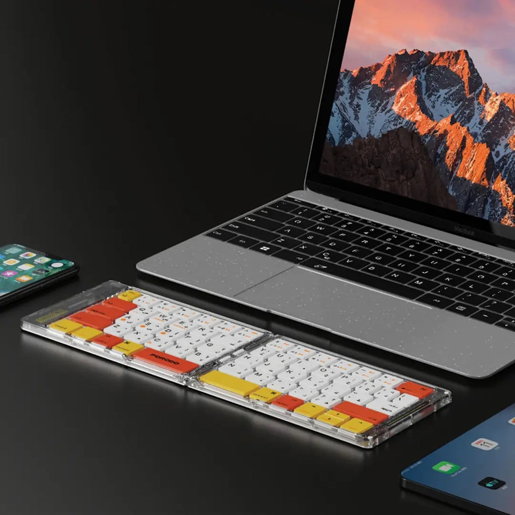 Porodo Crystal Shell Wireless Keyboard Porodo Crystal Shell Wireless Keyboard