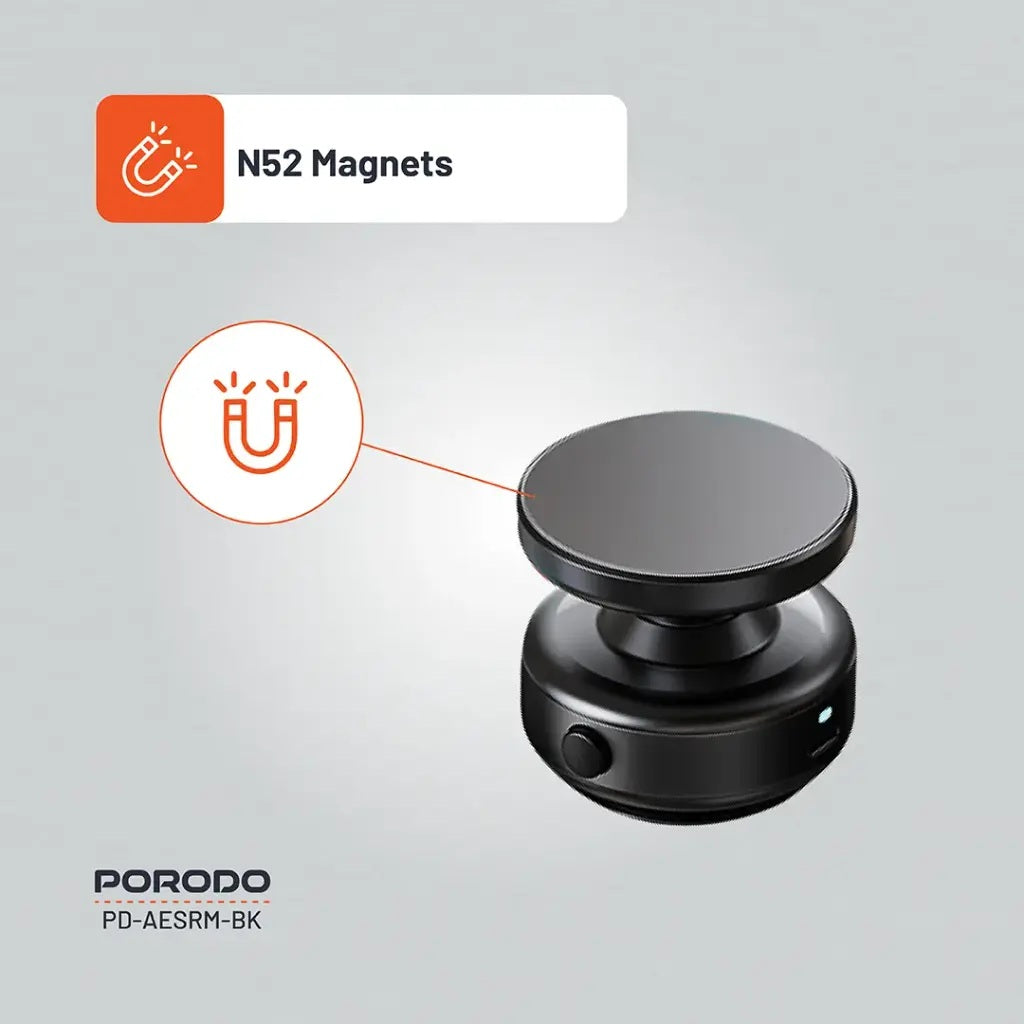 Porodo Vacuseal Magsafe Magnetic Mount - Black Porodo Vacuseal Magsafe Magnetic Mount - Black