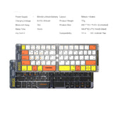 Porodo Transparent Bluetooth Folding Keyboard