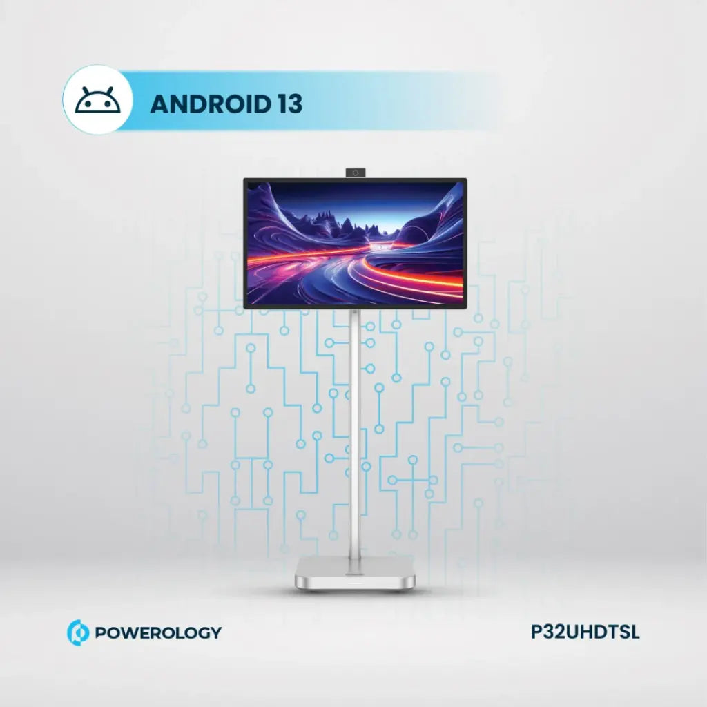 Powerology Android 4K 32” 60Hz Tablet with Stand Powerology Android 4K 32” 60Hz Tablet with Stand