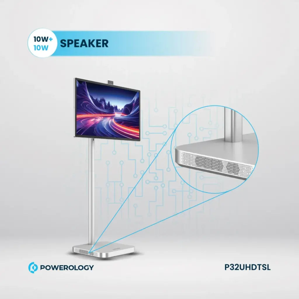 Powerology Android 4K 32” 60Hz Tablet with Stand Powerology Android 4K 32” 60Hz Tablet with Stand