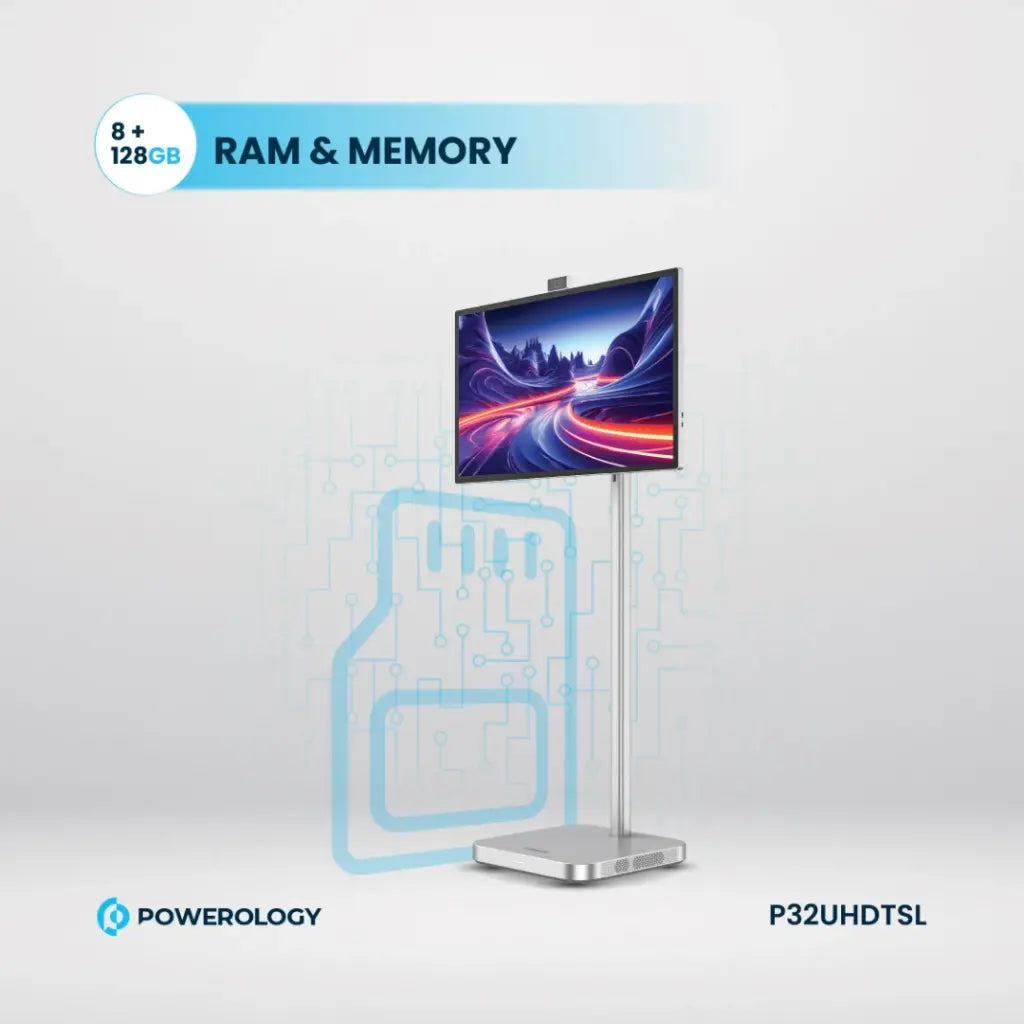 Powerology Android 4K 32” 60Hz Tablet with Stand Powerology Android 4K 32” 60Hz Tablet with Stand
