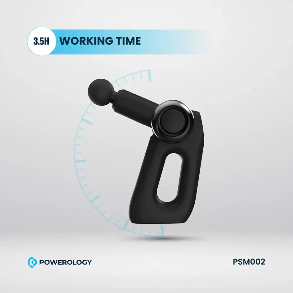 Powerology Full-Body Massage Gun - Black Powerology Full-Body Massage Gun - Black