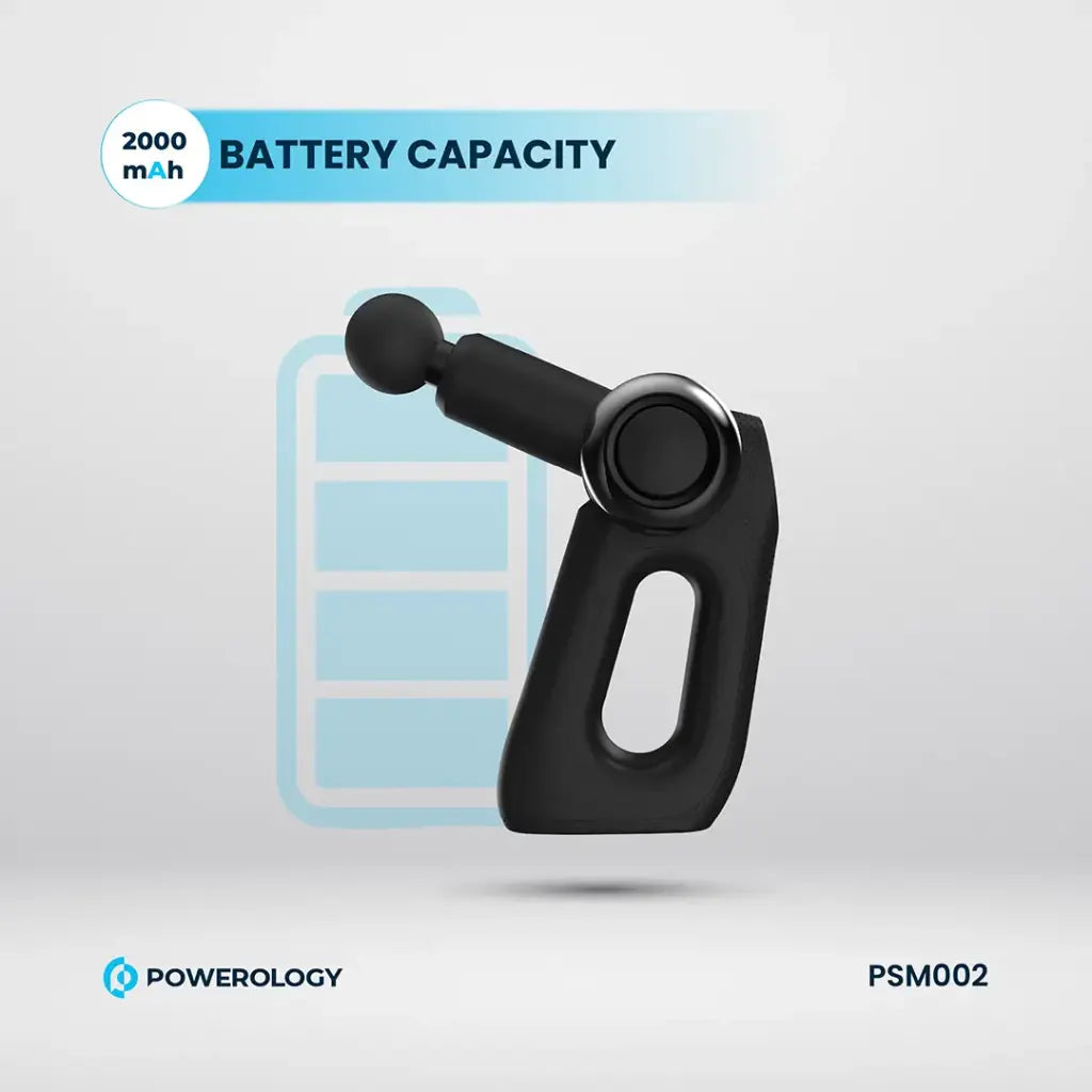 Powerology Full-Body Massage Gun - Black Powerology Full-Body Massage Gun - Black