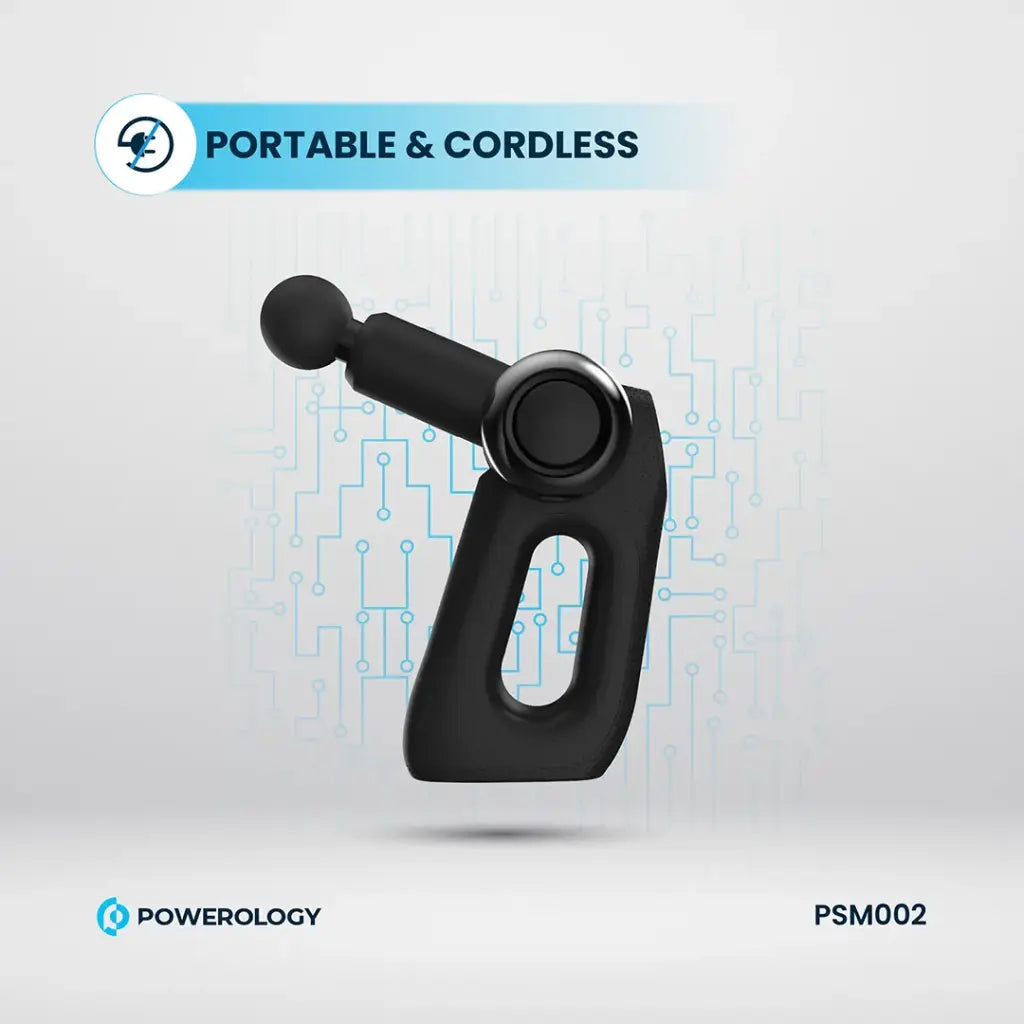 Powerology Full-Body Massage Gun - Black Powerology Full-Body Massage Gun - Black