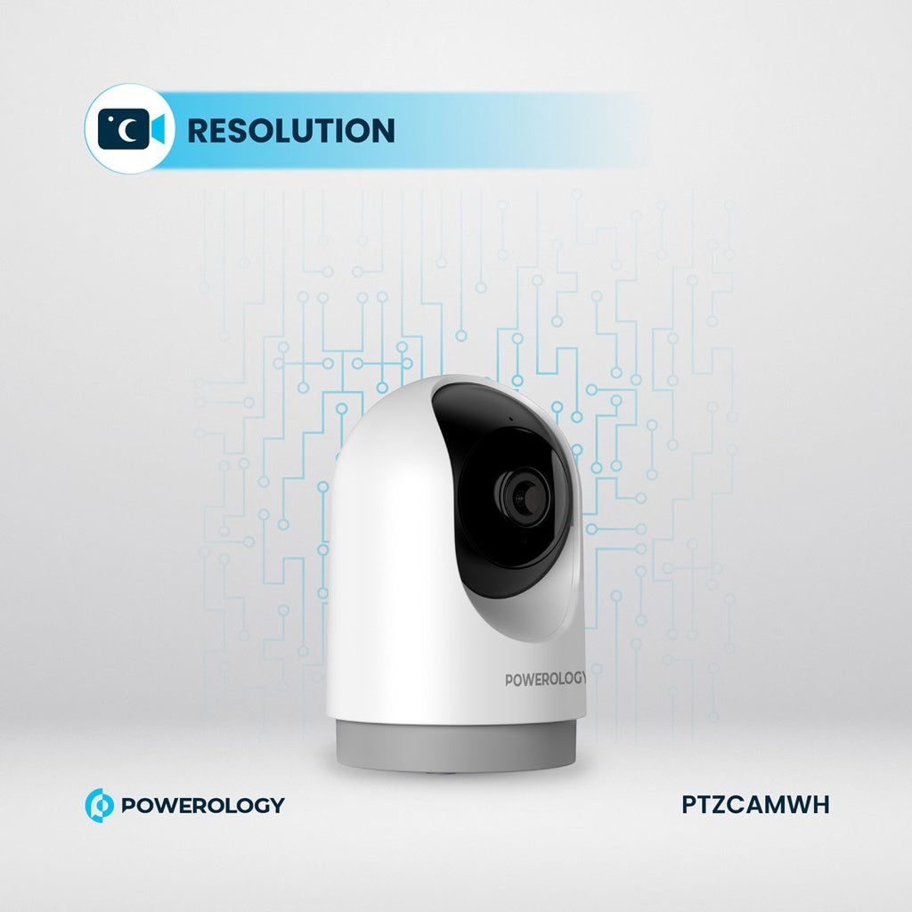 Powerology Indoor PTZ Smart Camera - White Powerology Indoor PTZ Smart Camera - White