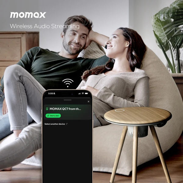 Momax Cymbal Coffee Table With Wireless Speaker Momax Cymbal Coffee Table With Wireless Speaker