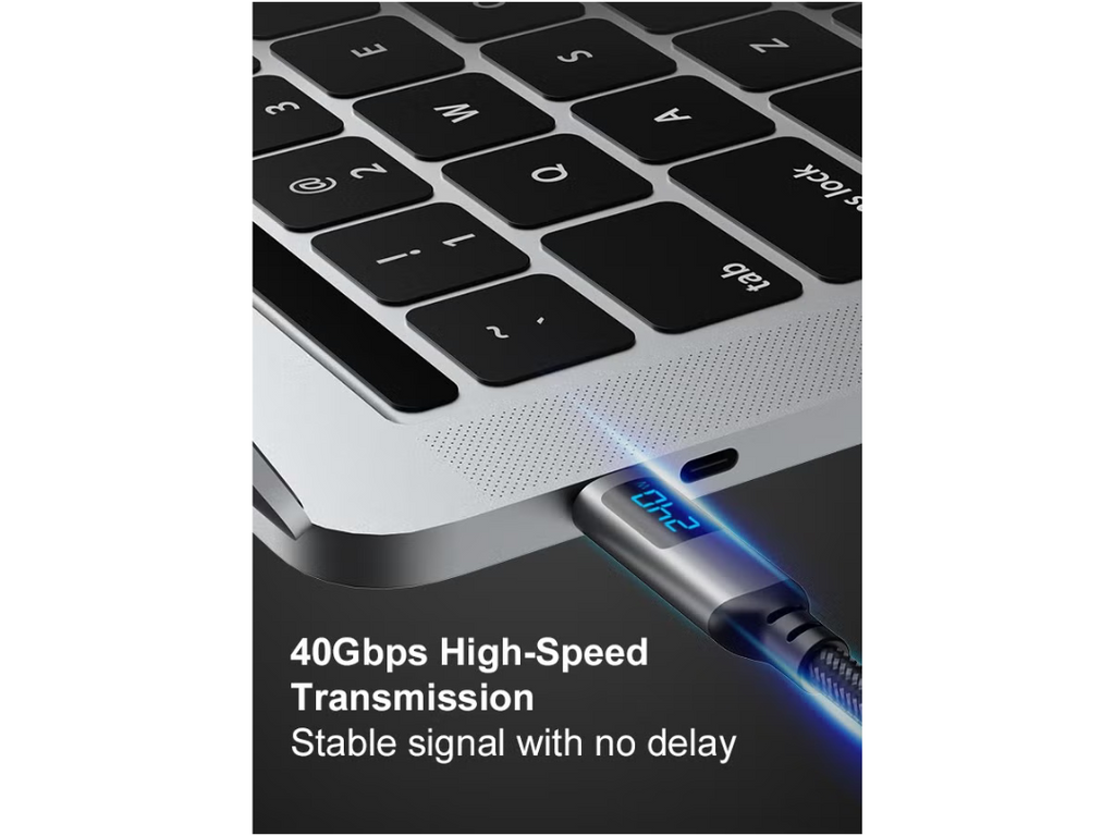 URTECH 240W USB4 Cable 40Gbps DataTransfer Real-Time Power Monitoring URTECH 240W USB4 Cable 40Gbps DataTransfer Real-Time Power Monitoring