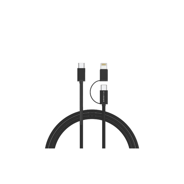 SMARTIX PREMIUM 2 IN 1 CABLE TYPE C TO C 60W & LIGHTNING 20W SMARTIX PREMIUM 2 IN 1 CABLE TYPE C TO C 60W & LIGHTNING 20W
