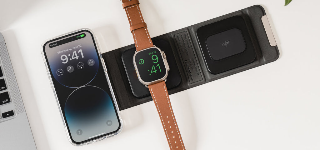 SwitchEasy Trio Charge Portable 3-in-1 Wireless Charger SwitchEasy Trio Charge Portable 3-in-1 Wireless Charger