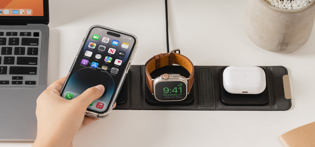 SwitchEasy Trio Charge Portable 3-in-1 Wireless Charger SwitchEasy Trio Charge Portable 3-in-1 Wireless Charger