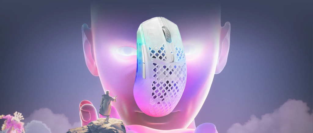 SteelSeries Aerox 3 Wireless Mouse / Ghost Light Weight CPI Censor -White SteelSeries Aerox 3 Wireless Mouse / Ghost Light Weight CPI Censor -White