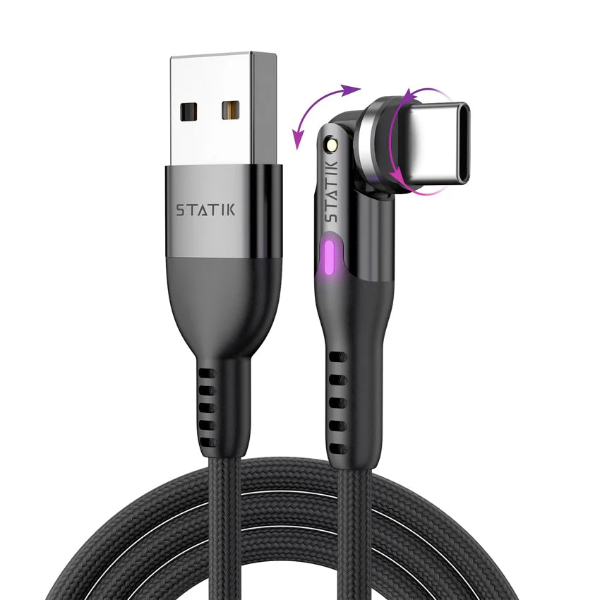 Statik PowerPivot USB-A to USB-C Charge Cable (1M)