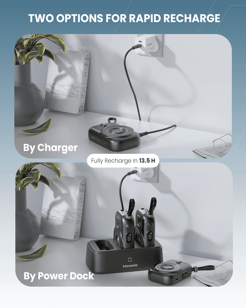Moxedo Combo 3 X 10,000 MaH with Charging Dock 15W Moxedo Combo 3 X 10,000 MaH with Charging Dock 15W