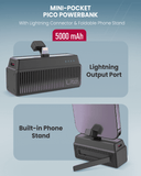 Moxedo Mini Pocket 5000 mAh 20W Pico Powerbank with Lightning Connector