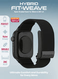 Moxedo Hybrid Fit-Weave Nylon Braided Band for iWatch and Whoop 4.0