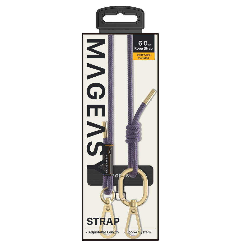 SWITCHEASY  STRAP+STRAP CARD- 6mm for iPhone Adjustable Lengths Extraordinary metal design- Very Peri