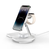 SwitchEasy Mageasy PowerStation 5 in 1 Magnetic Wireless Charging Stand - White