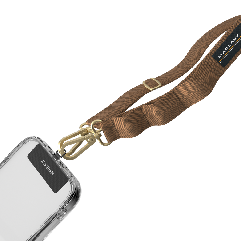 Mageasy Strap+Strap Card- 20Mm For Iphone - Khaki Mageasy Strap+Strap Card- 20Mm For Iphone - Khaki
