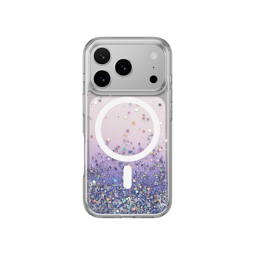 SWITCHEASY STARFIELDM 3D GLITTER PROTECTIVE CASE FOR IPHONE 17 PRO -TWILIGHT/WHITE RING SWITCHEASY STARFIELDM 3D GLITTER PROTECTIVE CASE FOR IPHONE 17 PRO -TWILIGHT/WHITE RING