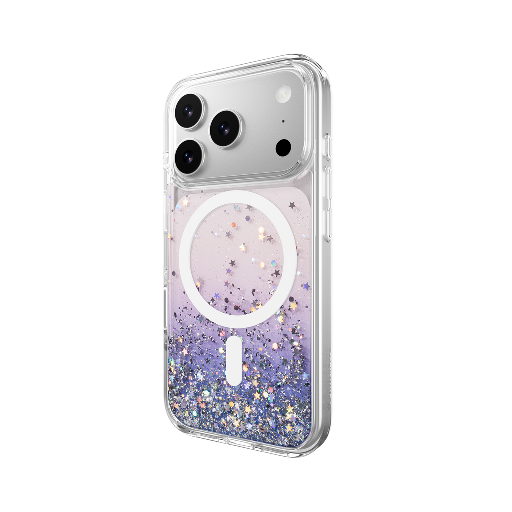 SWITCHEASY STARFIELDM 3D GLITTER PROTECTIVE CASE FOR IPHONE 17 PRO -TWILIGHT/WHITE RING SWITCHEASY STARFIELDM 3D GLITTER PROTECTIVE CASE FOR IPHONE 17 PRO -TWILIGHT/WHITE RING