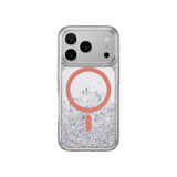 SWITCHEASY STARFIELDM 3D GLITTER PROTECTIVE CASE FOR IPHONE 17 PRO -TRANSPARENT/CORAL RING