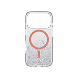 SWITCHEASY STARFIELDM 3D GLITTER PROTECTIVE CASE FOR IPHONE 17 PRO -TRANSPARENT/CORAL RING