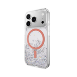 SWITCHEASY STARFIELDM 3D GLITTER PROTECTIVE CASE FOR IPHONE 17 PRO -TRANSPARENT/CORAL RING