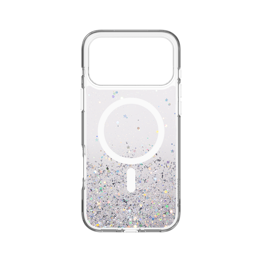SWITCHEASY STARFIELDM 3D GLITTER PROTECTIVE CASE FOR IPHONE 17 PRO MAX-TRANSPARENT/WHITE RING SWITCHEASY STARFIELDM 3D GLITTER PROTECTIVE CASE FOR IPHONE 17 PRO MAX-TRANSPARENT/WHITE RING