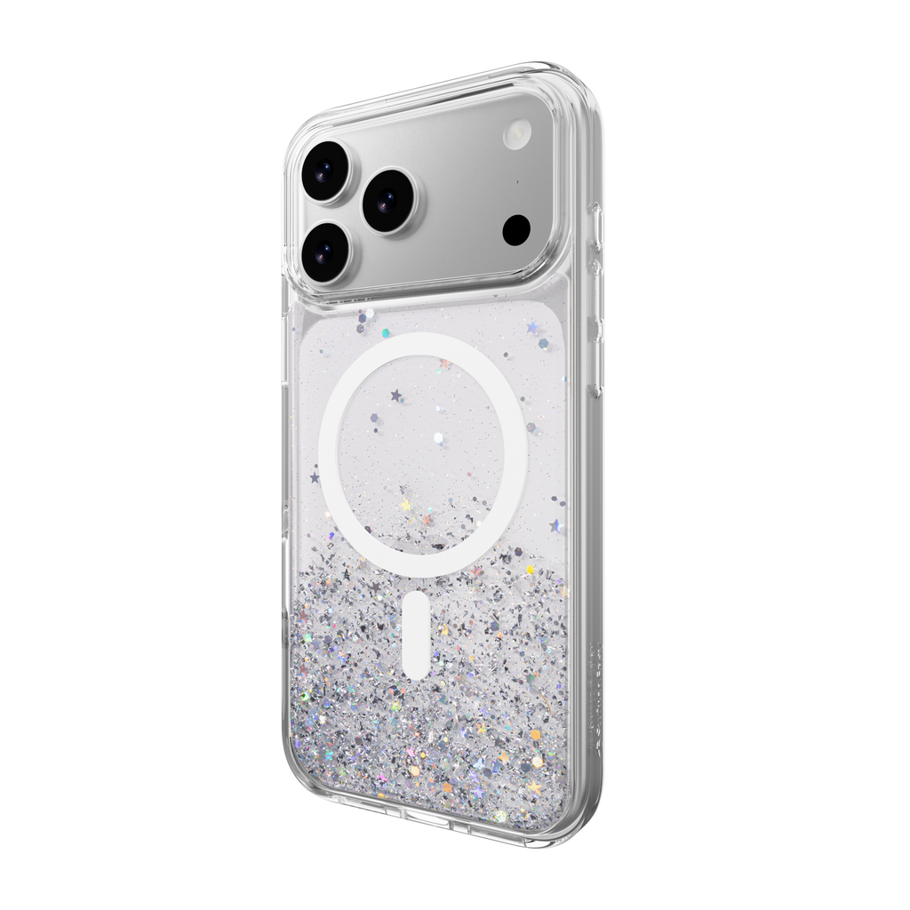 SWITCHEASY STARFIELDM 3D GLITTER PROTECTIVE CASE FOR IPHONE 17 PRO MAX-TRANSPARENT/WHITE RING SWITCHEASY STARFIELDM 3D GLITTER PROTECTIVE CASE FOR IPHONE 17 PRO MAX-TRANSPARENT/WHITE RING