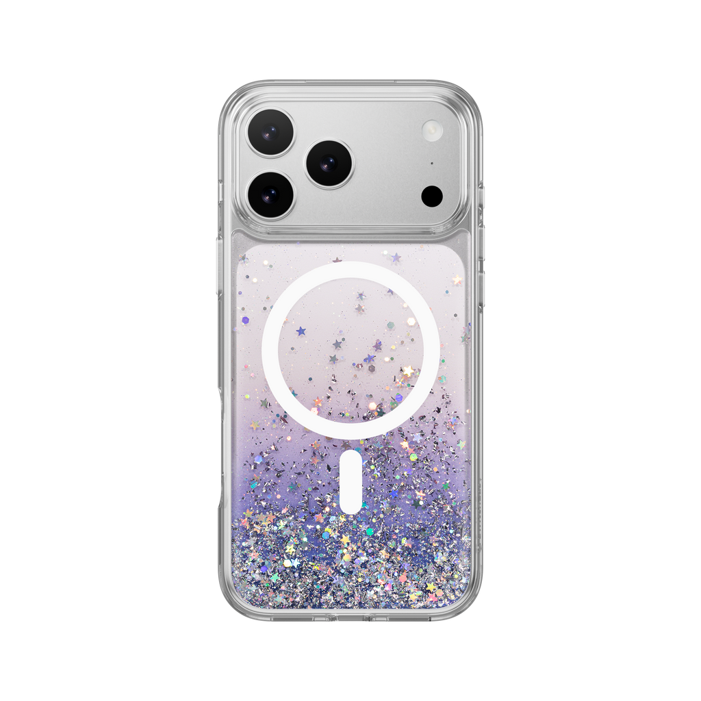 SWITCHEASY STARFIELDM 3D GLITTER PROTECTIVE CASE FOR IPHONE 17 PRO MAX-TWILIGHT/WHITE RING SWITCHEASY STARFIELDM 3D GLITTER PROTECTIVE CASE FOR IPHONE 17 PRO MAX-TWILIGHT/WHITE RING