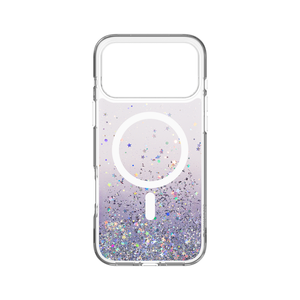 SWITCHEASY STARFIELDM 3D GLITTER PROTECTIVE CASE FOR IPHONE 17 PRO MAX-TWILIGHT/WHITE RING SWITCHEASY STARFIELDM 3D GLITTER PROTECTIVE CASE FOR IPHONE 17 PRO MAX-TWILIGHT/WHITE RING