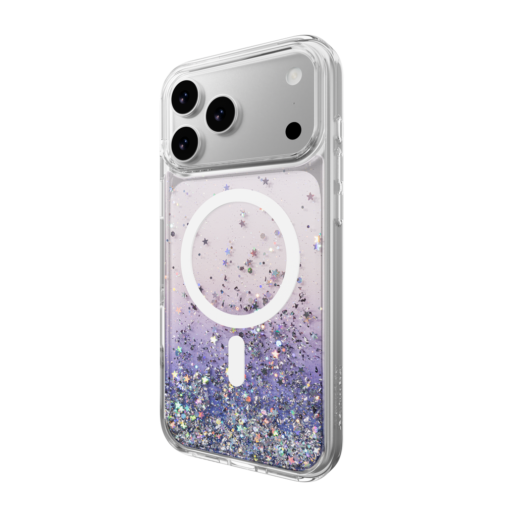 SWITCHEASY STARFIELDM 3D GLITTER PROTECTIVE CASE FOR IPHONE 17 PRO MAX-TWILIGHT/WHITE RING SWITCHEASY STARFIELDM 3D GLITTER PROTECTIVE CASE FOR IPHONE 17 PRO MAX-TWILIGHT/WHITE RING