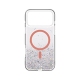SWITCHEASY STARFIELDM 3D GLITTER PROTECTIVE CASE FOR IPHONE 17 PRO MAX-TRANSPARENT/CORAL RING