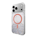 SWITCHEASY STARFIELDM 3D GLITTER PROTECTIVE CASE FOR IPHONE 17 PRO MAX-TRANSPARENT/CORAL RING