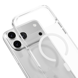 MAGEASY Bright Magsafe Clear Case iPhone 17 /18 - Transparent White Ring