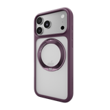 MAGEASY Bright 360 Magsafe Rotating Ring Clear Case iPhone 17 /18 - Transparent Nebula