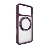 MAGEASY Bright 360 Magsafe Rotating Ring Clear Case iPhone 17 /18 - Transparent Nebula