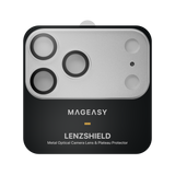 MAGEASY Lenzshield Metal Optical Camera Lens & Plateau Protector iPhone 18 Pro/Pro Max -  Silver