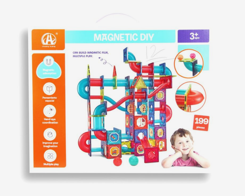 Magnetic Blocks Set DIY - 199 pcs Magnetic Blocks Set DIY - 199 pcs