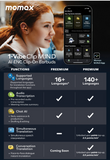 Momax 1 VIBE CLIP M IN D AI ENC Clip on Earbuds