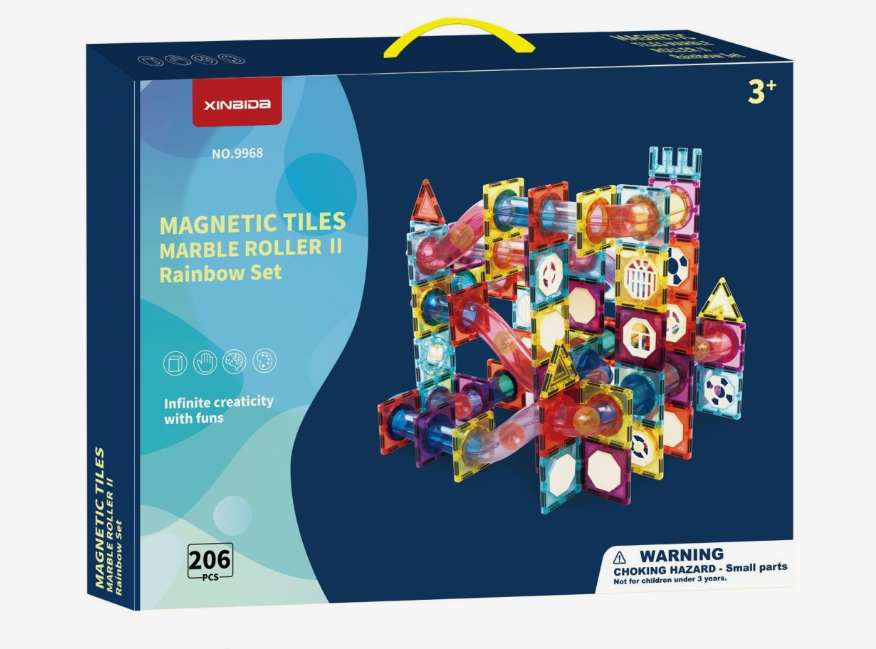 Magnetic Tiles Marble Roller - 206 pcs Magnetic Tiles Marble Roller - 206 pcs