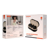 Porodo Lavalier Microphones Type-C Connector With Lightning Adapter - Black