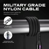 Statik PowerPivot Pro 100w Nylon Braided USB-C to C Cable (2M)